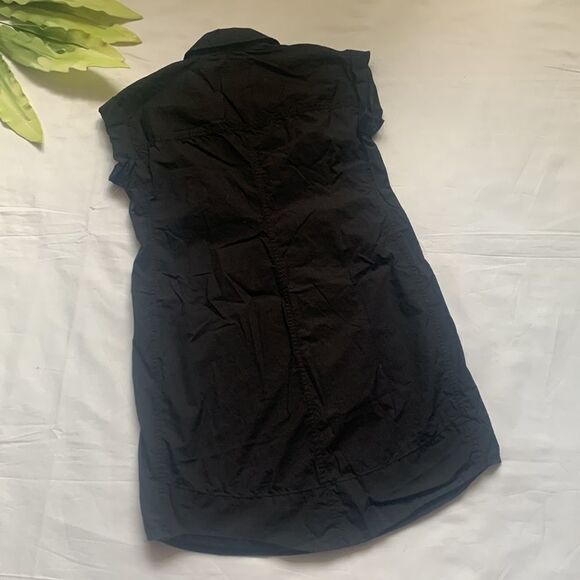 𝅺⭐️j Crew Black Cotton Shirt Dress⭐️ - Picture 7 of 8